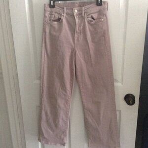 7 for all Mankind, Cropped Wide Leg, Dusty Lilac; trending, girlhoodcore, Preppy
